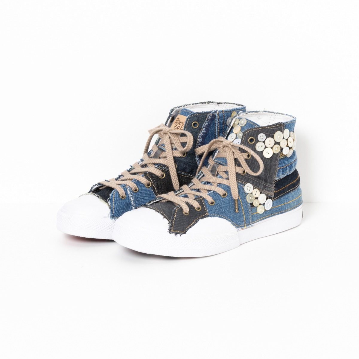 【新作】デニムリメイクスニーカー「TOKYO BEAUTY AND CHAOS」Size 26.0cm