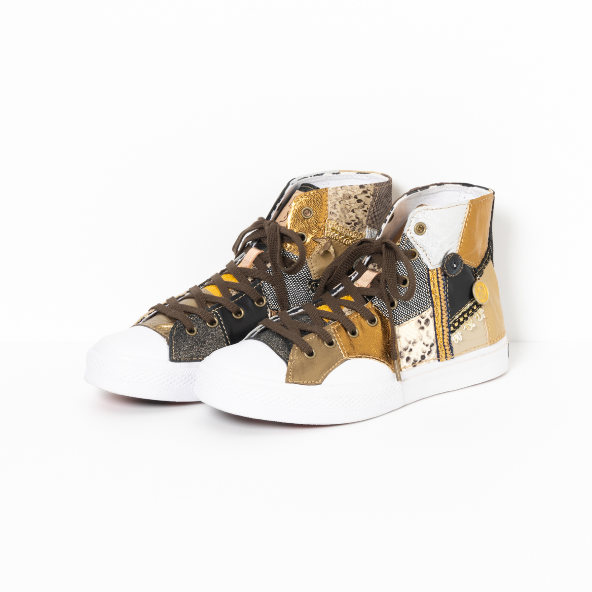 【新作】レザーリメイクスニーカー「Juvenile's Tears」Size 25.0cm