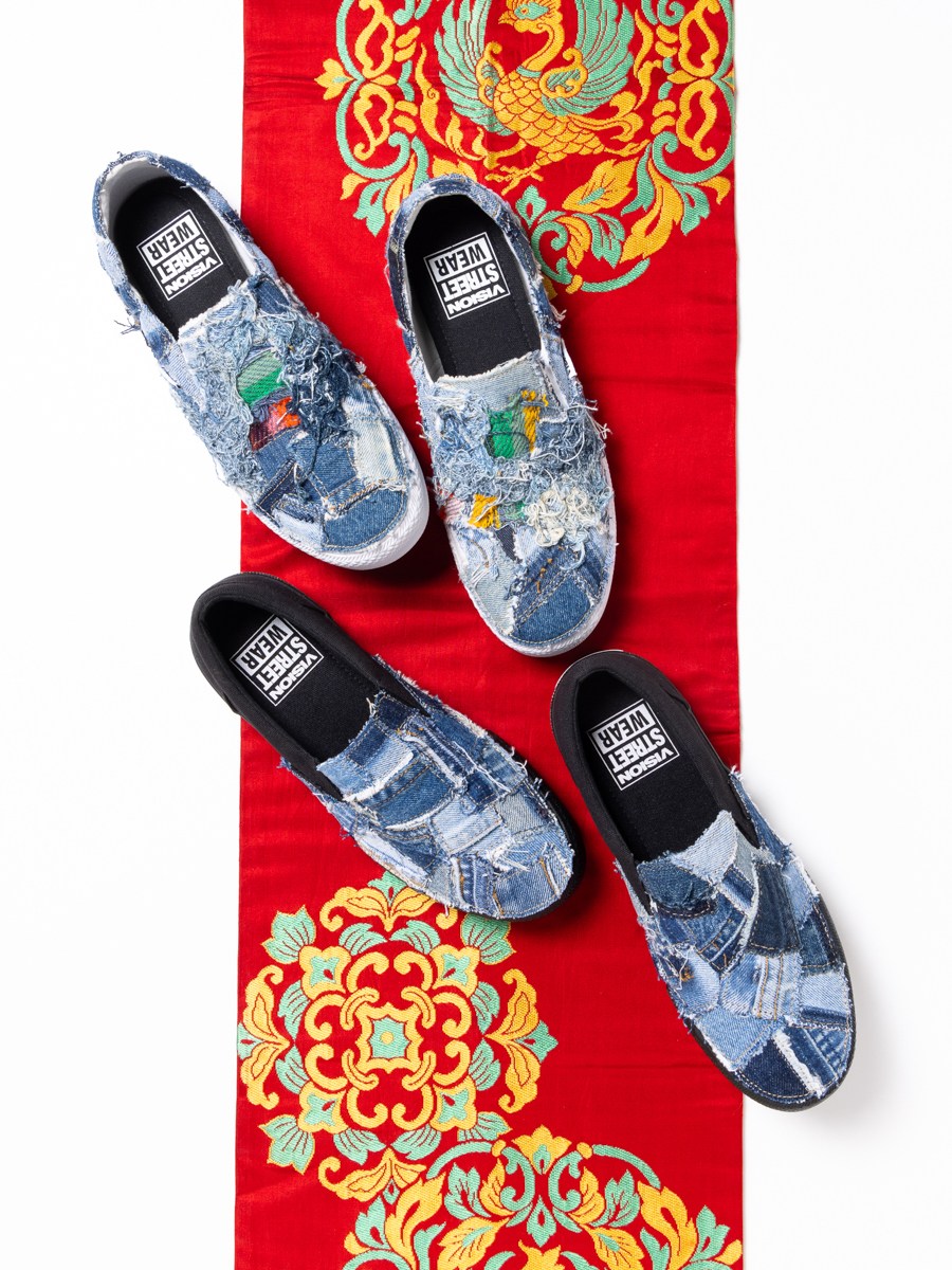 【新作】デニムもじゃもじゃスリッポン「BEACH SIDE」Size 26.5cm