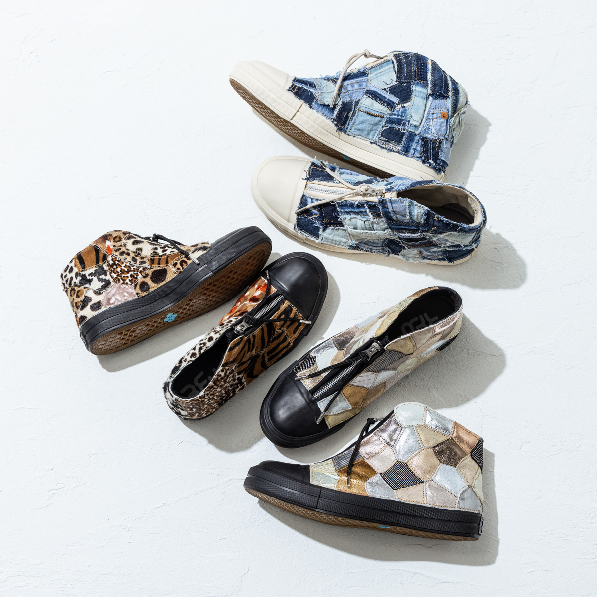 【新作】WEB限定 受注販売 デニムリメイクスニーカー「Carpenter」Size 23.0cm-29.0cm