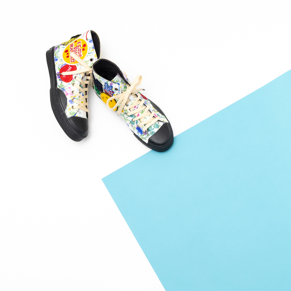 【新作】ワッペンリメイクスニーカー「Marine Jeffery」Size 25.0cm