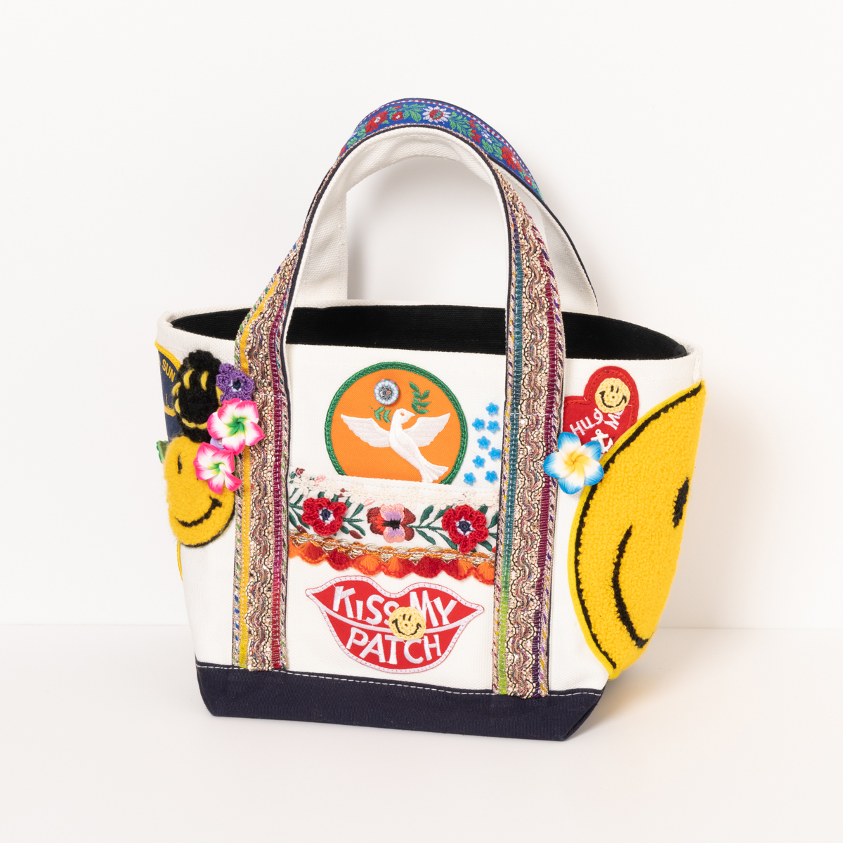 【新作】ワッペンリメイクトートバッグ「ALOHA KANOA」