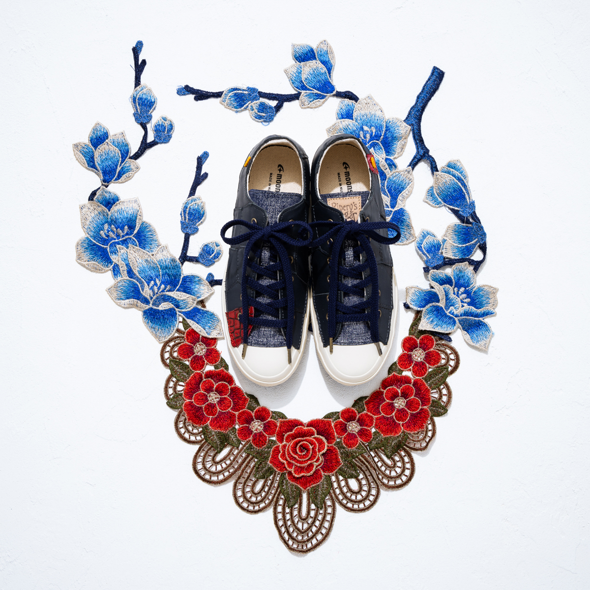 【オーダーメイド】レザーリメイクスニーカー「New Path」Size 24.5cm