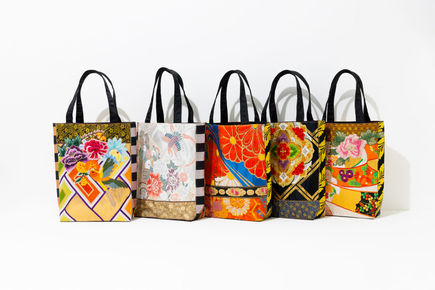 【新作】「Labels」別注モデル着物リメイクトートバッグ