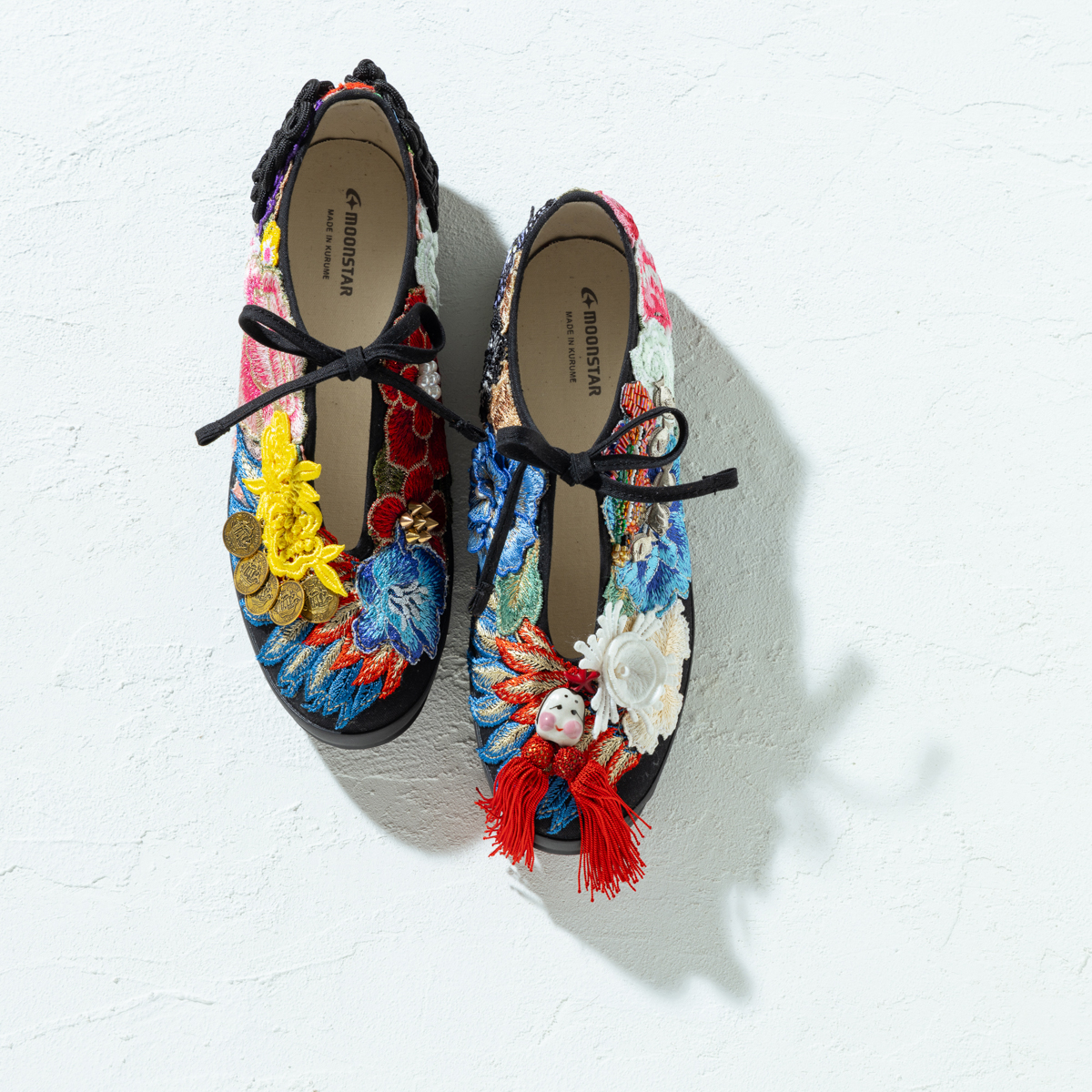 【MOONSTAR】刺繍アップリケリメイクスニーカー「ピカデリーサーカス」Size 24.0cm