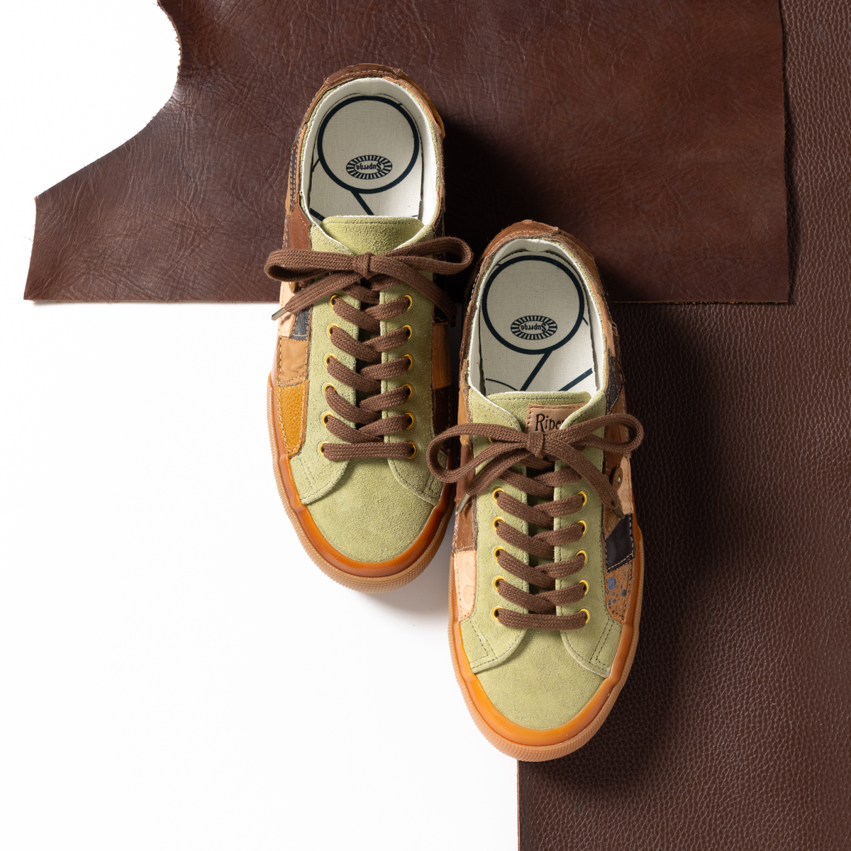 【SUPERGA】レザーリメイクスニーカー「Yesly」Size 26.5cm