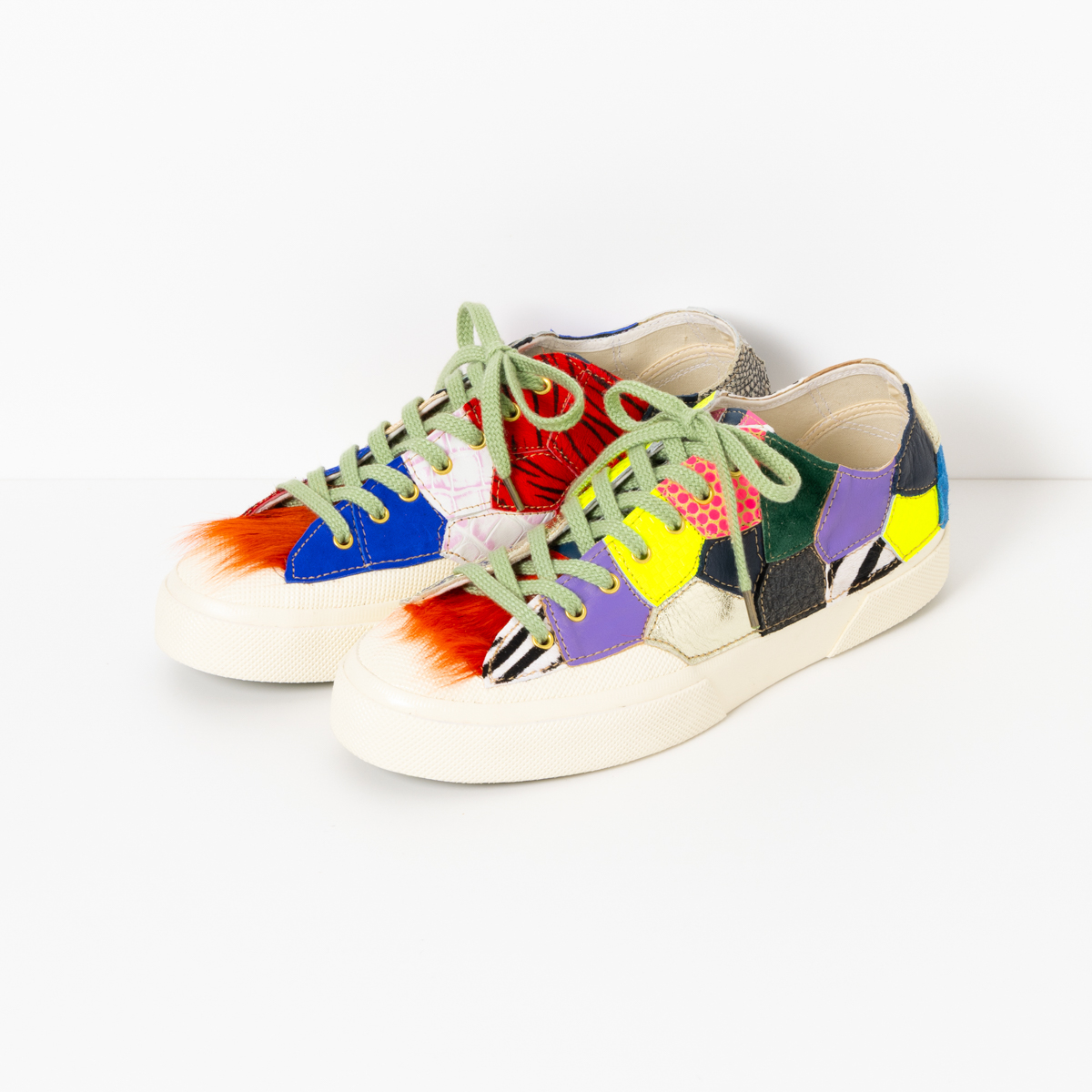 【SUPERGA】レザーリメイクスニーカー「gibberish」Size 29.0cm