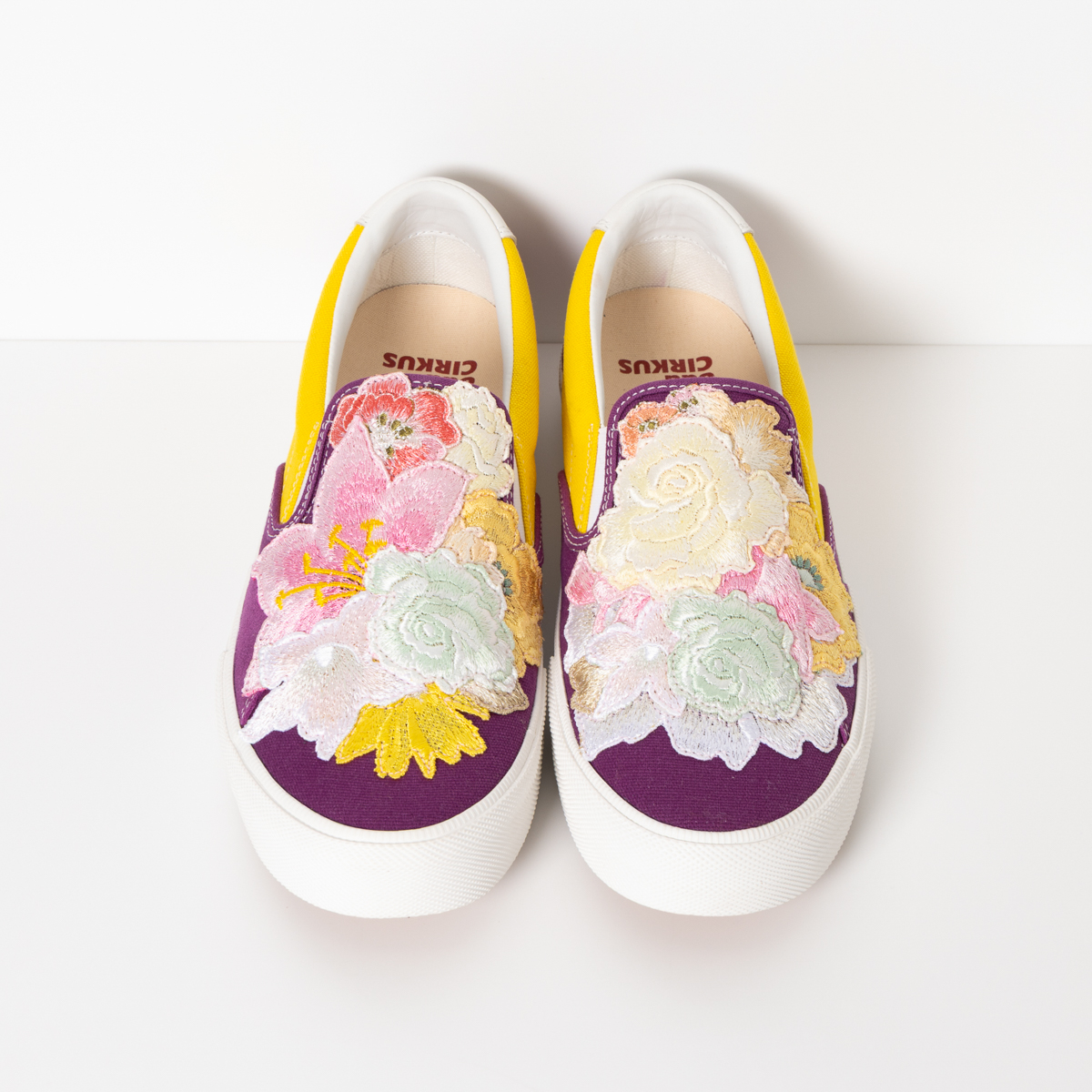 【RFW x odd CIRKUS】刺繍アップリケリメイクスリッポン「Antistar」Size 28.0cm