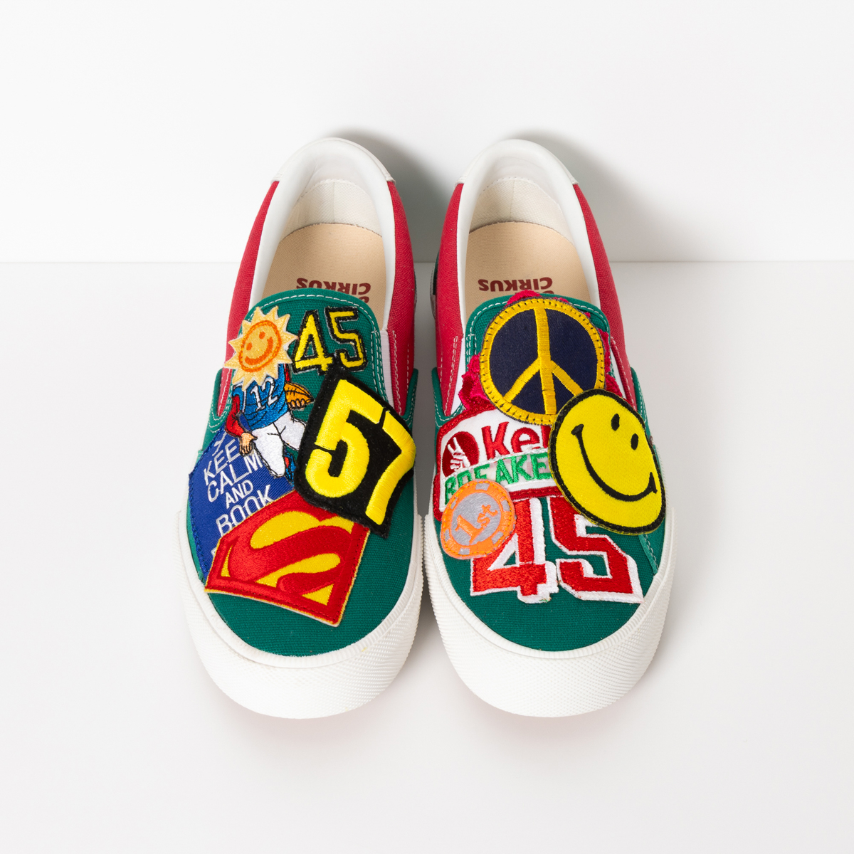 【RFW x odd CIRKUS】ワッペンリメイクスリッポン「We Got The Beat」Size 27.0cm