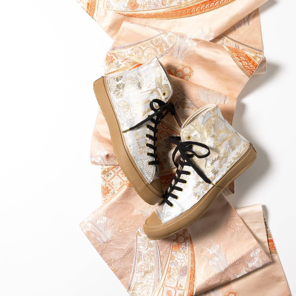 【MOONSTAR】着物リメイクスニーカー「The passage of seasons」Size 28.0cm